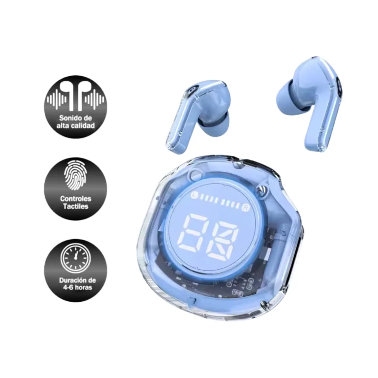 Audífono Bluetooth Air 39 Inalámbrico con Estuche de Carga y Sonido HD