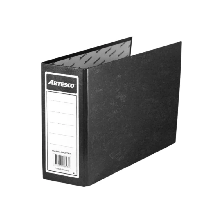 Archivador Artesco Cartón Oficio Negro