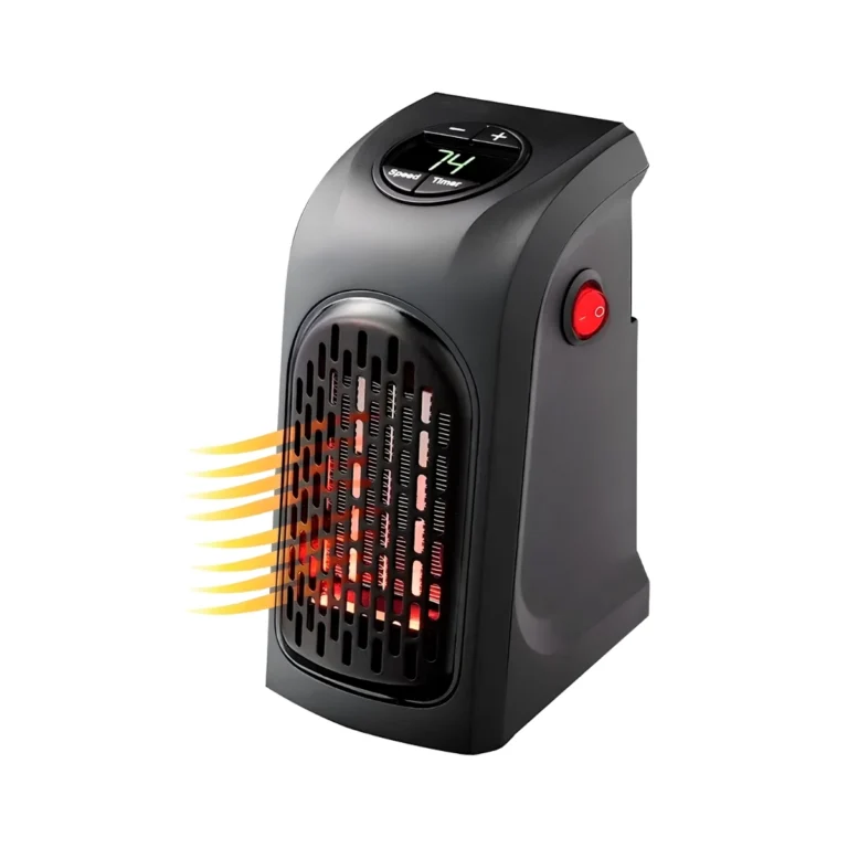 Calefactor Eléctrico 800W con Rotación 180° y Temperatura Regulable