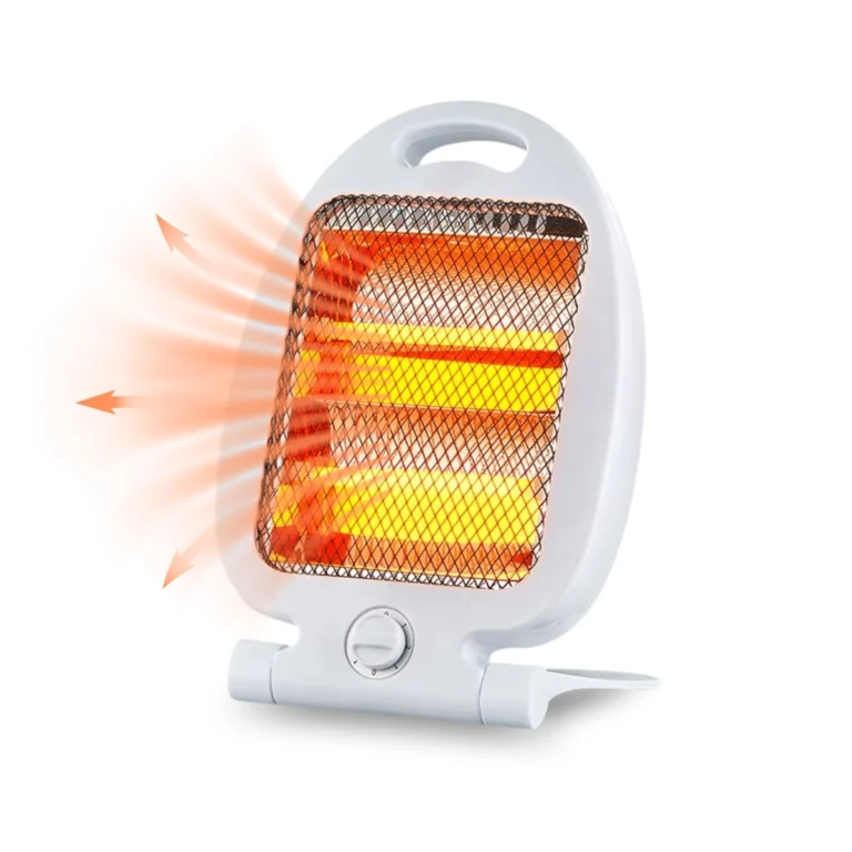 Calefactor Eléctrico Portátil 800W con Tubos de Cuarzo y Protección contra Sobrecalentamiento