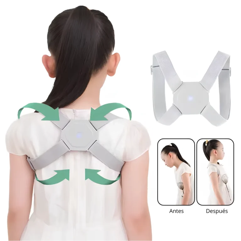 Corrector de Postura Inteligente con Sensor y Vibración para Niños y Adultos