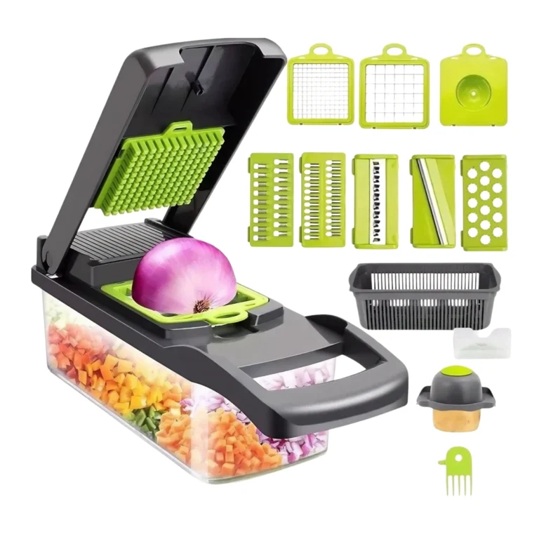 Cortador de Verduras Multifuncional 14 en 1 con Cuchillas de Acero Inoxidable