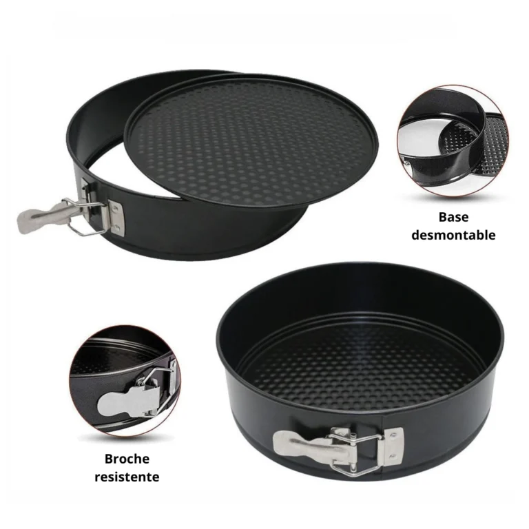 Set de Moldes para Keke 3 Piezas Antiadherentes de Acero al Carbono